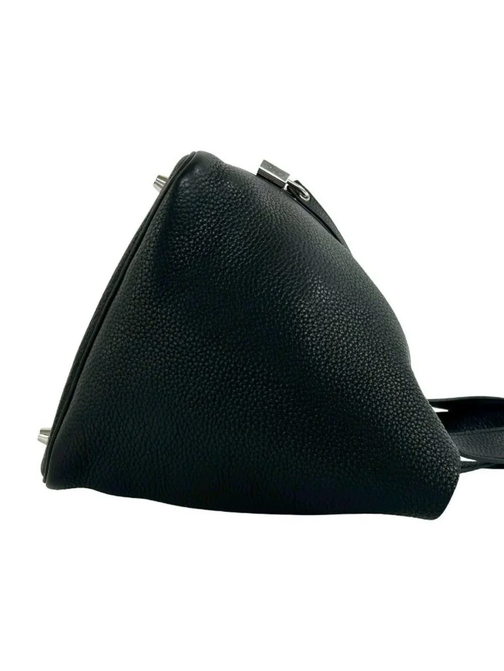Hermes Picotin Lock MM Taurillon Clemence Leather Tote Black